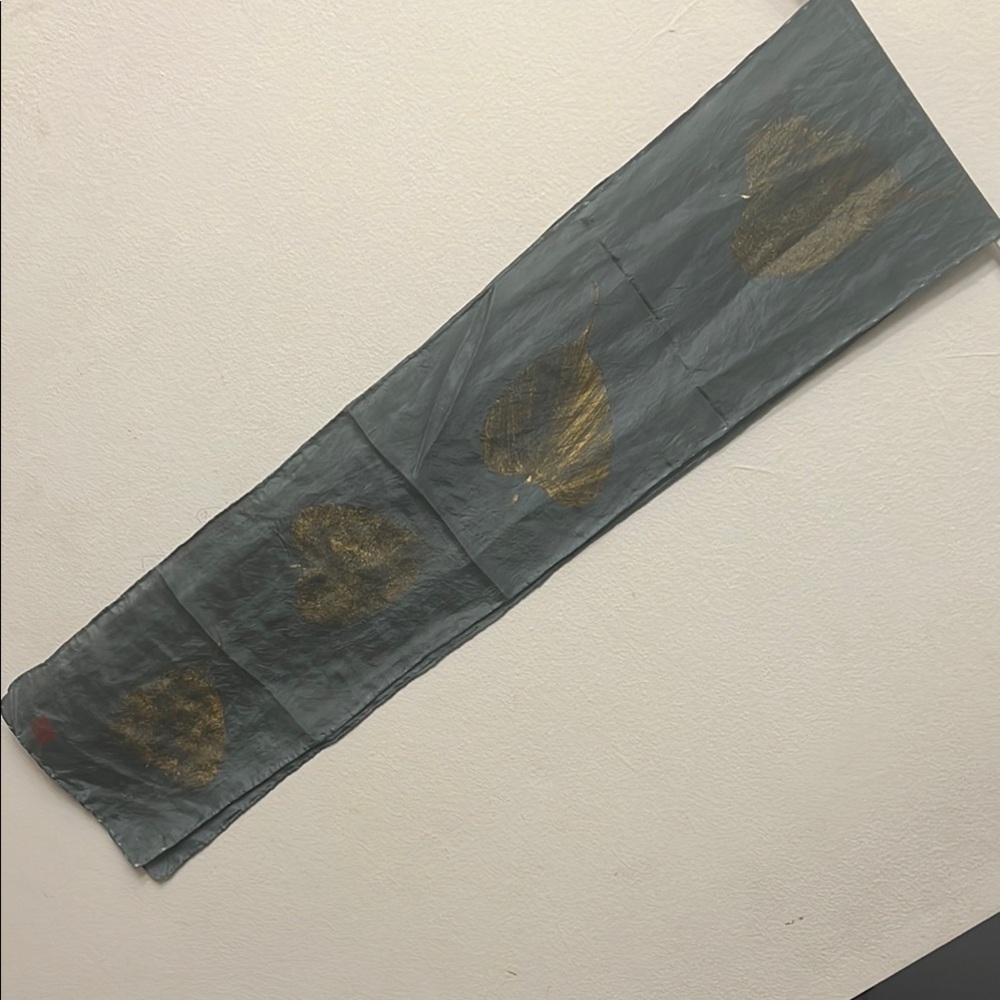 Luxurious Gray and Gold Wrap Scarf 310